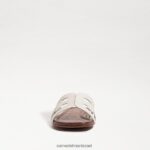 נשים הַנעָלָה Sam Edelman סנדל מגלשת מפרץ פטנט לבן 4XL22X22 - Image 3