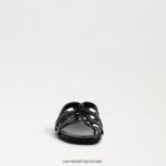 נשים הַנעָלָה Sam Edelman סנדל מגלשת מפרץ פטנט שחור 4XL22X379 - Image 3