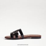 נשים הַנעָלָה Sam Edelman סנדל מגלשת מפרץ פטנט שחור 4XL22X21 - Image 4