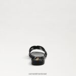 נשים הַנעָלָה Sam Edelman סנדל מגלשת מפרץ פטנט שחור 4XL22X379 - Image 5