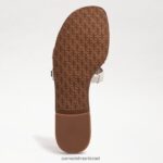 נשים הַנעָלָה Sam Edelman סנדל מגלשת מפרץ פטנט לבן 4XL22X22 - Image 6