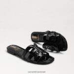 נשים הַנעָלָה Sam Edelman סנדל מגלשת מפרץ פטנט שחור 4XL22X379 - Image 7