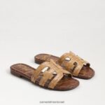 נשים הַנעָלָה Sam Edelman סנדל מגלשת מפרץ שיזוף בוף 4XL22X18