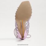 נשים הַנעָלָה Sam Edelman סנדל סטילטו עם שרוכים של לילה לילך קוורץ 4XL22X440 - Image 6