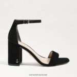 נשים הַנעָלָה Sam Edelman סנדל עקב בלוק דניאלה זמש שחור 4XL22X302 - Image 2