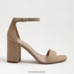 נשים הַנעָלָה Sam Edelman סנדל עקב בלוק דניאלה זמש שיבולת שועל 4XL22X303 - Image 2