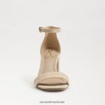 נשים הַנעָלָה Sam Edelman סנדל עקב בלוק דניאלה טִבעִי 4XL22X297 - Image 3