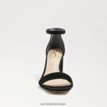 נשים הַנעָלָה Sam Edelman סנדל עקב בלוק דניאלה זמש שחור 4XL22X302 - Image 3