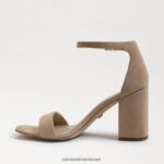 נשים הַנעָלָה Sam Edelman סנדל עקב בלוק דניאלה זמש שיבולת שועל 4XL22X303 - Image 4
