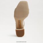 נשים הַנעָלָה Sam Edelman סנדל עקב בלוק דניאלה טִבעִי 4XL22X297 - Image 6