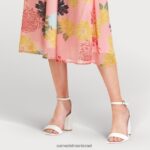 נשים הַנעָלָה Sam Edelman סנדל עקב בלוק דניאלה עור לבן בוהק 4XL22X300 - Image 8