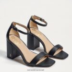 נשים הַנעָלָה Sam Edelman סנדל עקב בלוק דניאלה עור שחור 4XL22X299