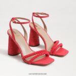 נשים הַנעָלָה Sam Edelman סנדל עקב בלוק חרוזי קיה בארוס ורוד 4XL22X487