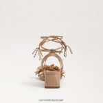 נשים הַנעָלָה Sam Edelman סנדל עקב בלוק חרוזים של Walda שיזוף בוף 4XL22X64 - Image 5