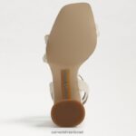 נשים הַנעָלָה Sam Edelman סנדל עקב בלוק חרוזי קיה שנהב מודרני 4XL22X488 - Image 6