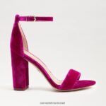 נשים הַנעָלָה Sam Edelman סנדל עקב בלוק יארו קטיפה פטל 4XL22X318 - Image 2