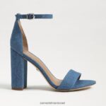 נשים הַנעָלָה Sam Edelman סנדל עקב בלוק יארו אינדיגו מכובס 4XL22X320 - Image 2