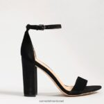 נשים הַנעָלָה Sam Edelman סנדל עקב בלוק יארו זמש שחור 4XL22X338 - Image 2