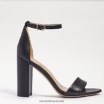 נשים הַנעָלָה Sam Edelman סנדל עקב בלוק יארו עור שחור 4XL22X325 - Image 2