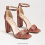 נשים הַנעָלָה Sam Edelman סנדל עקב בלוק יארו ורוד חלודה 4XL22X331