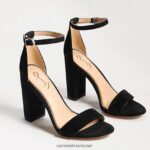 נשים הַנעָלָה Sam Edelman סנדל עקב בלוק יארו זמש שחור 4XL22X338