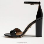 נשים הַנעָלָה Sam Edelman סנדל עקב בלוק יארו פטנט שחור 4XL22X336 - Image 4