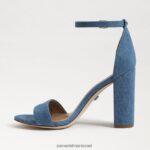 נשים הַנעָלָה Sam Edelman סנדל עקב בלוק יארו אינדיגו מכובס 4XL22X320 - Image 4