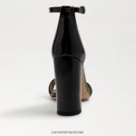 נשים הַנעָלָה Sam Edelman סנדל עקב בלוק יארו פטנט שחור 4XL22X336 - Image 5