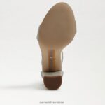 נשים הַנעָלָה Sam Edelman סנדל עקב בלוק יארו רשת זהב בהיר 4XL22X319 - Image 6