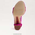 נשים הַנעָלָה Sam Edelman סנדל עקב בלוק יארו קטיפה פטל 4XL22X318 - Image 6
