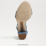 נשים הַנעָלָה Sam Edelman סנדל עקב בלוק יארו אינדיגו מכובס 4XL22X320 - Image 6