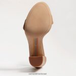 נשים הַנעָלָה Sam Edelman סנדל עקב בלוק יארו עור בז' רך 4XL22X326 - Image 6