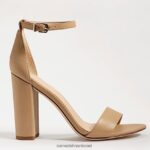 נשים הַנעָלָה Sam Edelman סנדל עקב בלוק יארו עור בז' רך 4XL22X326 - Image 7