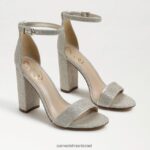 נשים הַנעָלָה Sam Edelman סנדל עקב בלוק יארו רשת זהב בהיר 4XL22X319