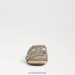 נשים הַנעָלָה Sam Edelman סנדל עקב בלוק סלייד חורף עלה זהב 4XL22X185 - Image 3
