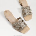 נשים הַנעָלָה Sam Edelman סנדל עקב בלוק סלייד חורף עלה זהב 4XL22X185 - Image 7
