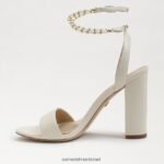 נשים הַנעָלָה Sam Edelman סנדל עקב בלוק yanelli עור שנהב מודרני 4XL22X857 - Image 4