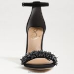 נשים הַנעָלָה Sam Edelman סנדל עקב בלוק yaro perla זמש שחור 4XL22X619 - Image 3