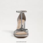 נשים הַנעָלָה Sam Edelman סנדל עקב דוני בלוק כסף רך 4XL22X692 - Image 3