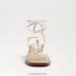 נשים הַנעָלָה Sam Edelman סנדל עקב חתולים עם רצועות של dacie שנהב מודרני 4XL22X621 - Image 3