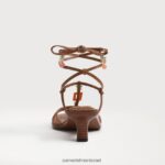 נשים הַנעָלָה Sam Edelman סנדל עקב חתולים עם רצועות של dacie אוּכָּף 4XL22X620 - Image 5