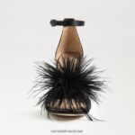 נשים הַנעָלָה Sam Edelman סנדל עקב נוצת יארו סאטן שחור 4XL22X763 - Image 3