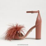 נשים הַנעָלָה Sam Edelman סנדל עקב נוצת יארו סיינה ורד 4XL22X765 - Image 4