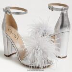 נשים הַנעָלָה Sam Edelman סנדל עקב נוצת יארו כסף רך 4XL22X764 - Image 7