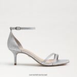 נשים הַנעָלָה Sam Edelman סנדל עקב פיוני חתלתול כסף רך 4XL22X501 - Image 2