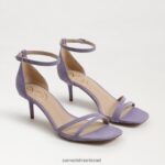 נשים הַנעָלָה Sam Edelman סנדל עקב פיוני חתלתול זמש איריס סגול 4XL22X505