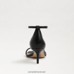 נשים הַנעָלָה Sam Edelman סנדל עקב פיוני חתלתול עור שחור 4XL22X500 - Image 5