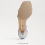 נשים הַנעָלָה Sam Edelman סנדל עקב פיוני חתלתול כסף רך 4XL22X501 - Image 6