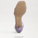 נשים הַנעָלָה Sam Edelman סנדל עקב פיוני חתלתול זמש איריס סגול 4XL22X505 - Image 6
