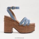 נשים הַנעָלָה Sam Edelman סנדל עקב פלטפורמה טיבי כחול מונטרוז 4XL22X437 - Image 2